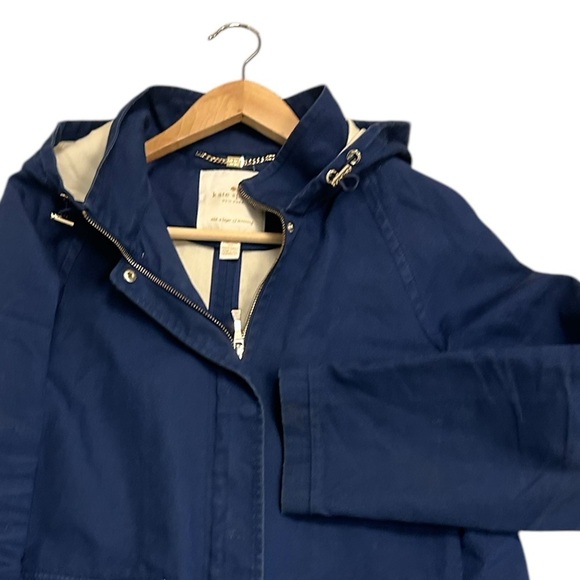 Kate Spade M barn coat in good used condition! Moleskin vibes- great hood! - Picture 7 of 15